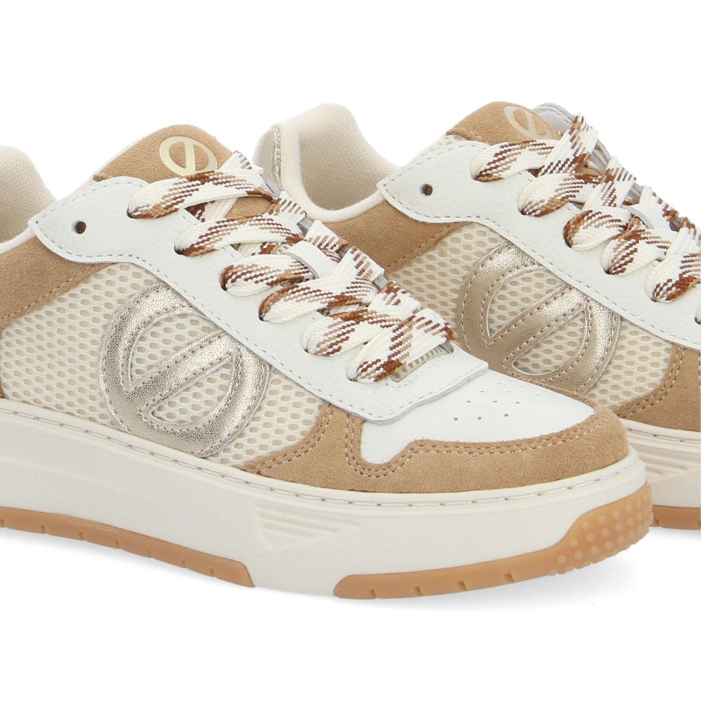 ALISON SNEAKER W - SDE/MESH/GRAIN - NUTS/BEIGE